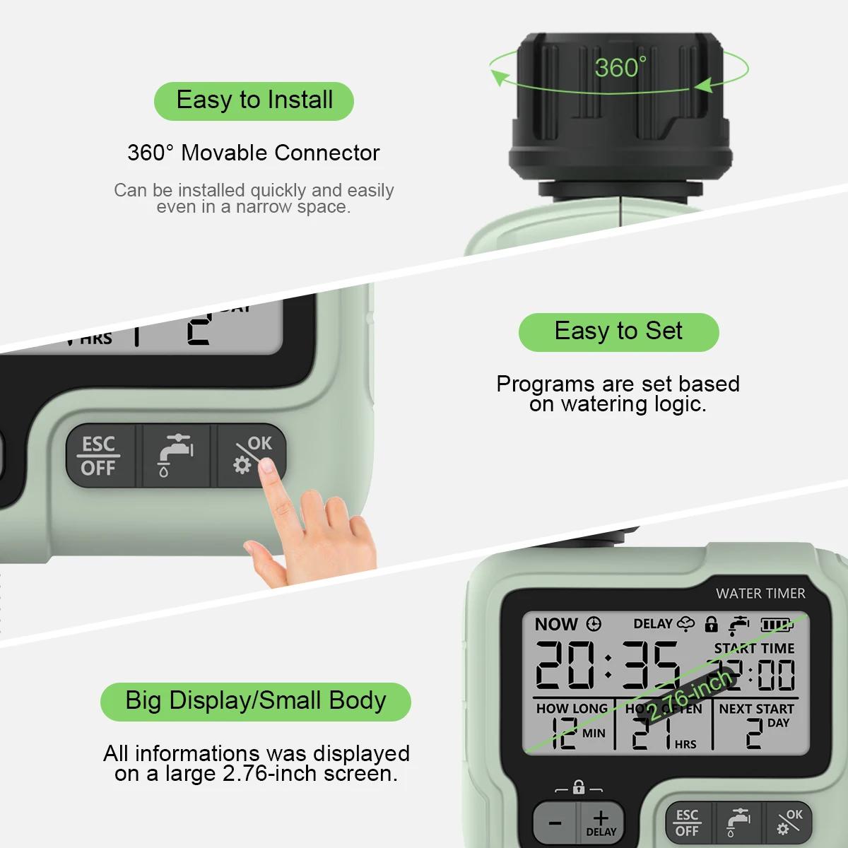 Eshico HCT-322 minuterie d'eau automatique jardin Machine d'irrigation numérique arroseur Intelligen