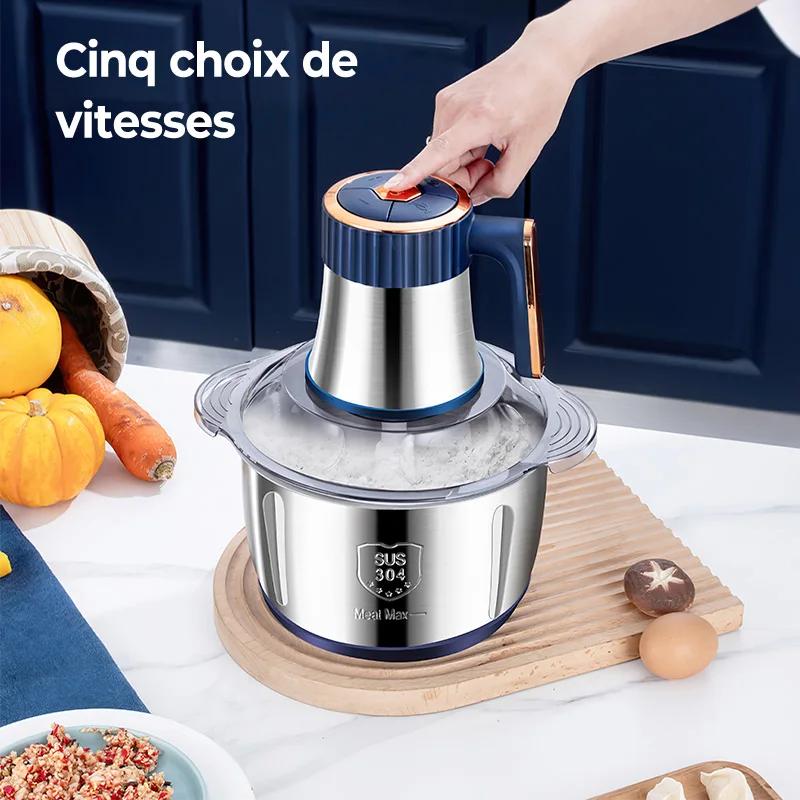 Hachoir viande électrique 5L robot culinaire bébé acier inoxydable 304 multifonction légumes