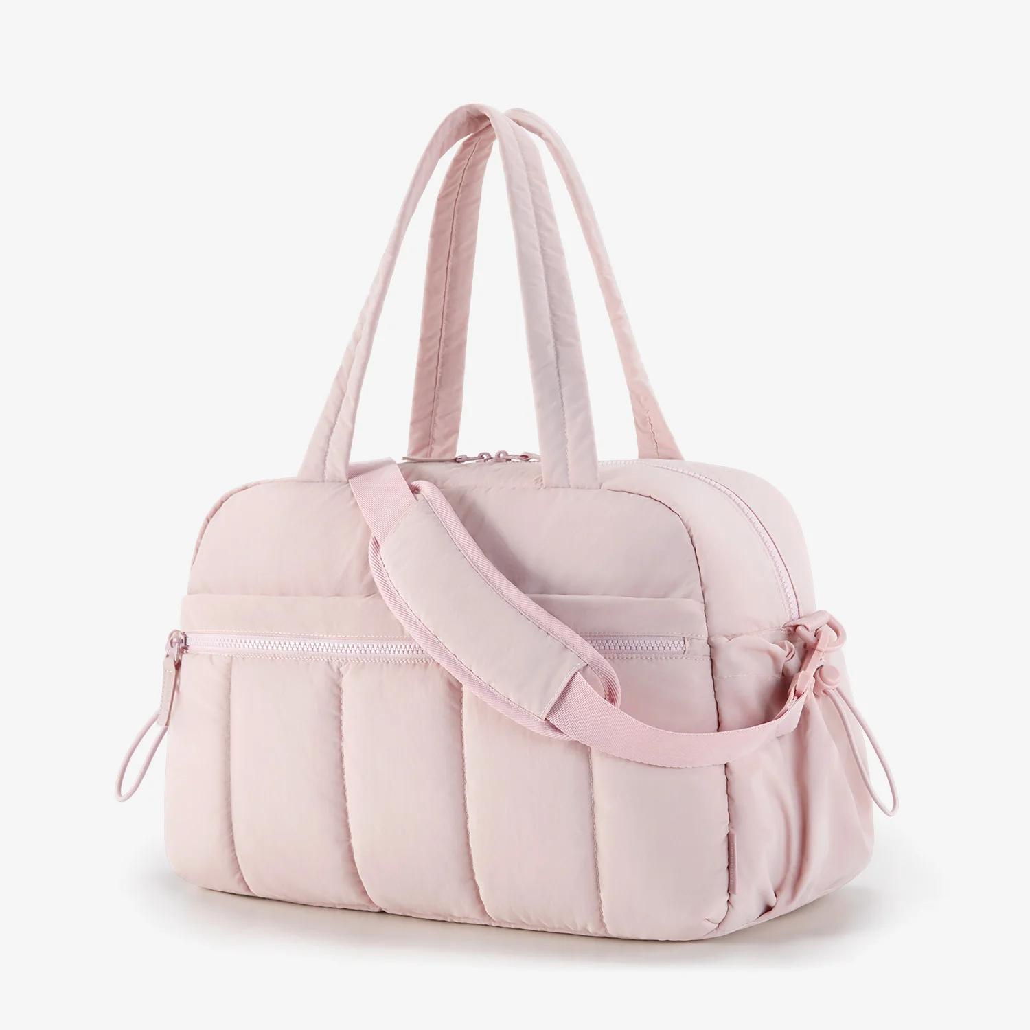 BAGSMART Sac polochon de voyage Sac de sport pour femme avec poche humide Sac à bandoulière pour wee