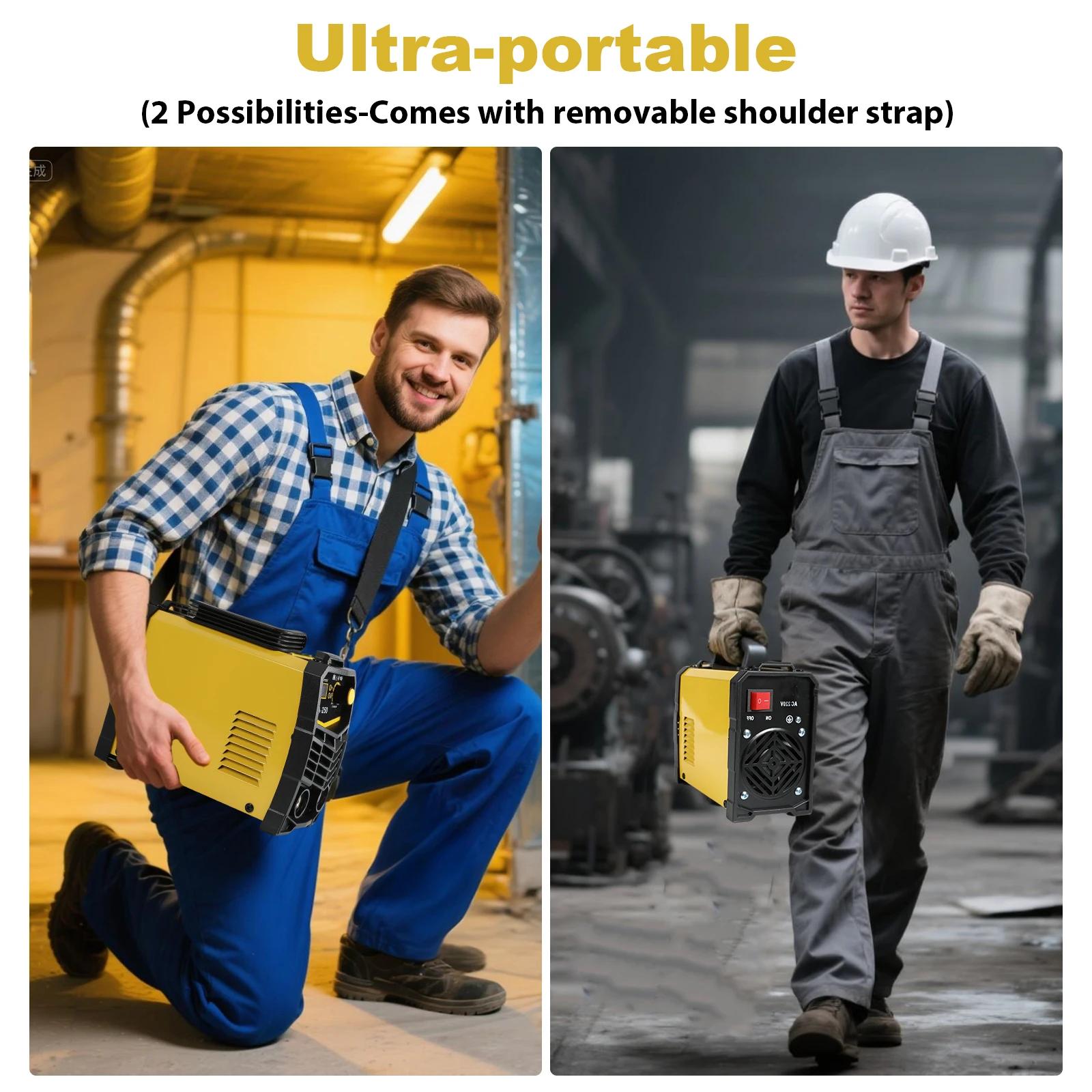 Machine à souder à onduleur 250A, 220V IGBT, soudeur électrique LCD avec porte-électrode, masque de 