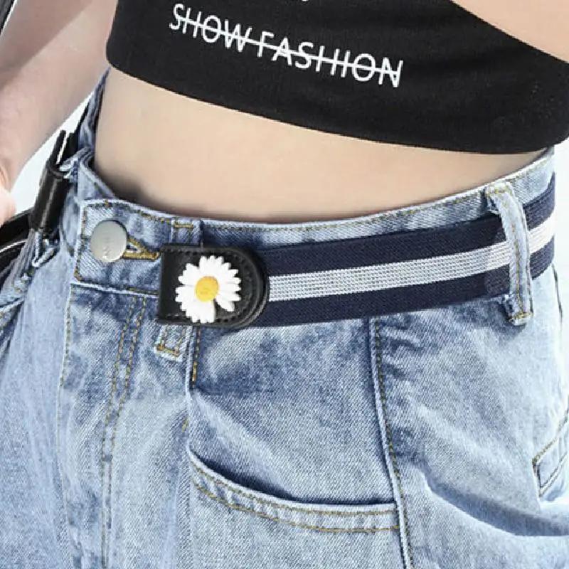 Ceintures pour femmes sans boucle taille jean pantalon sans boucle extensible taille élastique femme