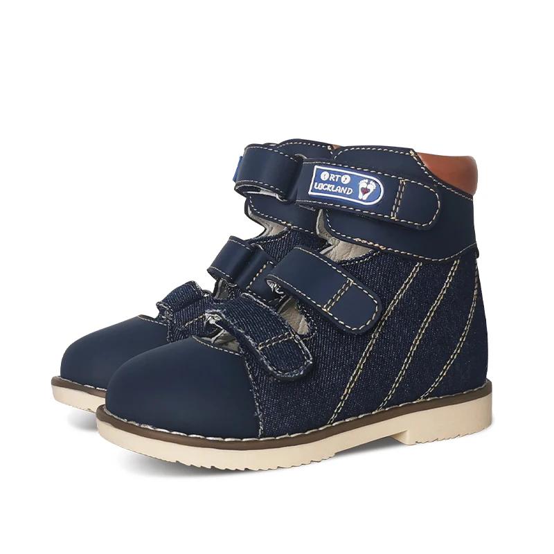 Ortoluckland – sandales en Denim pour enfants, chaussures orthopédiques d'été pour filles et garçons