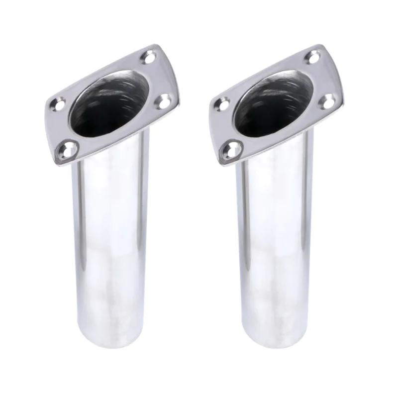 Accessoire de bateau 2 pièces support de canne à pêche encastré en acier inoxydable 316 accessoire d