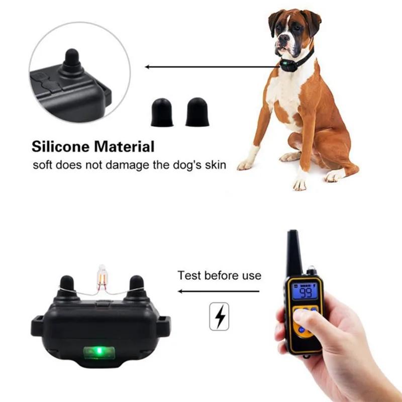 Collier de chien collier de formation pour chien électrique affichage LCD Rechargeable pour collier 