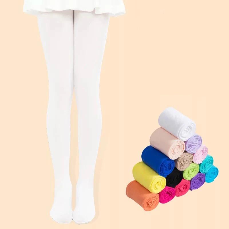 TiXI-Collants en Velours pour Enfant Fille, Couleur Bonbon, Mignons, pour brev, Printemps/Automne
