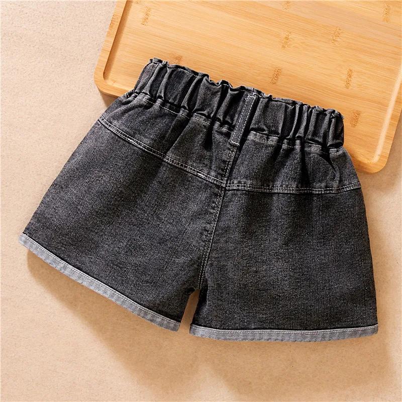 Short jean décontracté pour bébé fille été - Pantalon court en denim pour vêtements enfants tendance