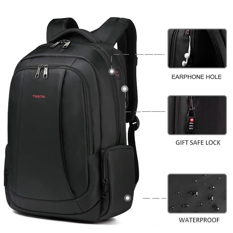 Tigernu sac à dos en Nylon imperméable femme hommes sac à dos pour 15.6 ordinateur portable sac pour
