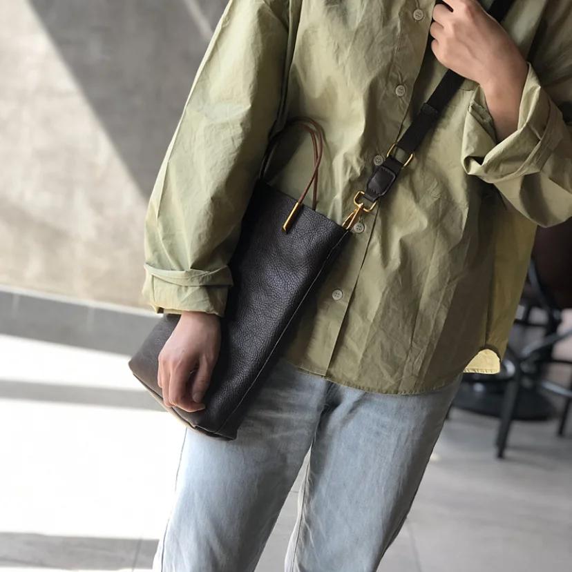 Sac à main rétro en cuir véritable pour femme, sac à main en cuir de vachette souple, designer polyv