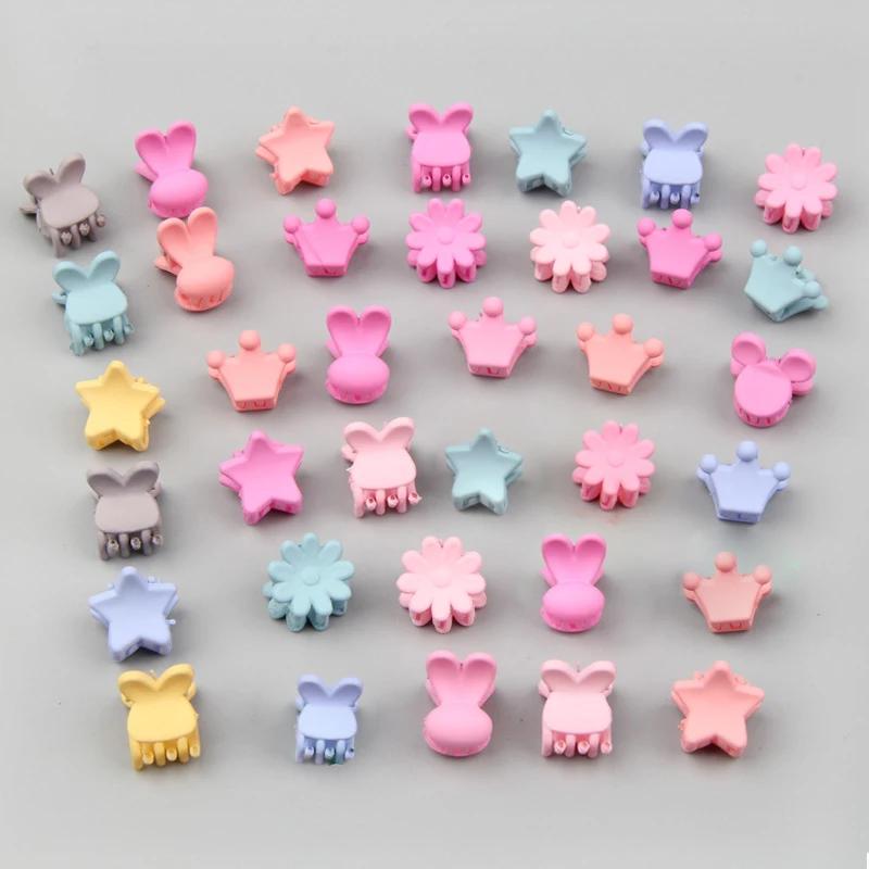 30 pièces/sac Mini pinces à cheveux mignonnes pour filles bébé épingle à cheveux colorée dessin anim
