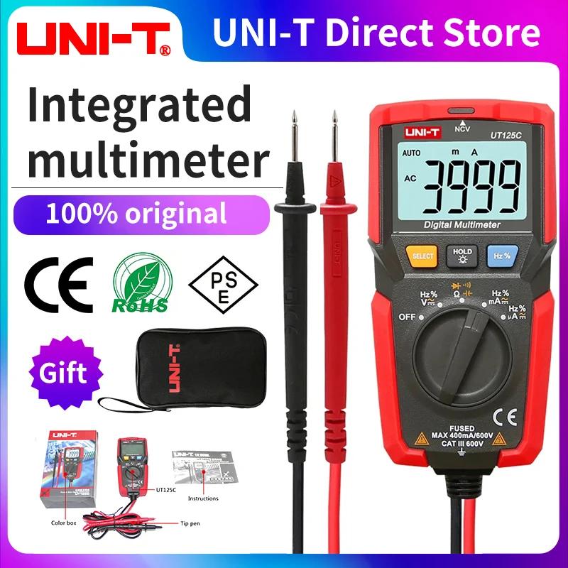 UNI-T UT125C Mini Multimètre Numérique De Poche Testeur De Température Résistance Puzzles Itor Diode