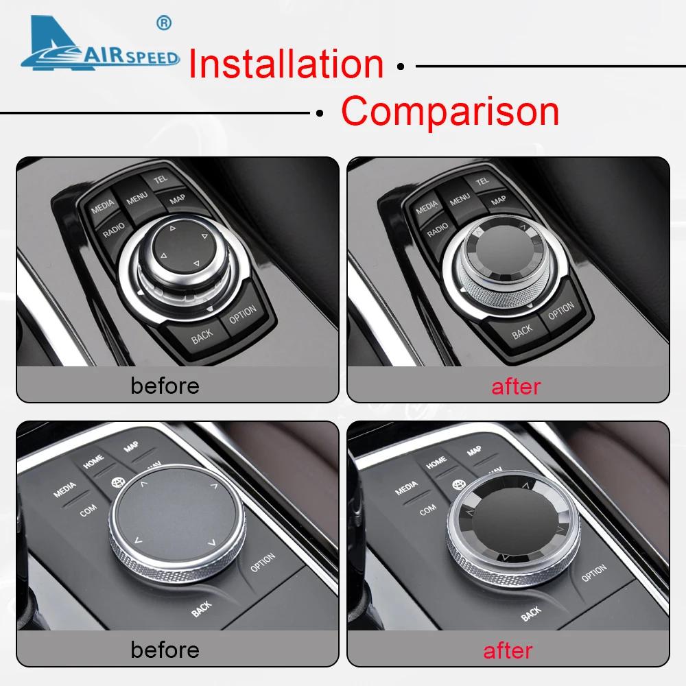 Cache-bouton multimédia pour BMW Série 1 3 5 6 7 X1 X3 X4 X5 X6 E90 E92 E70 E71 E60 F15 F20 F21 F30 