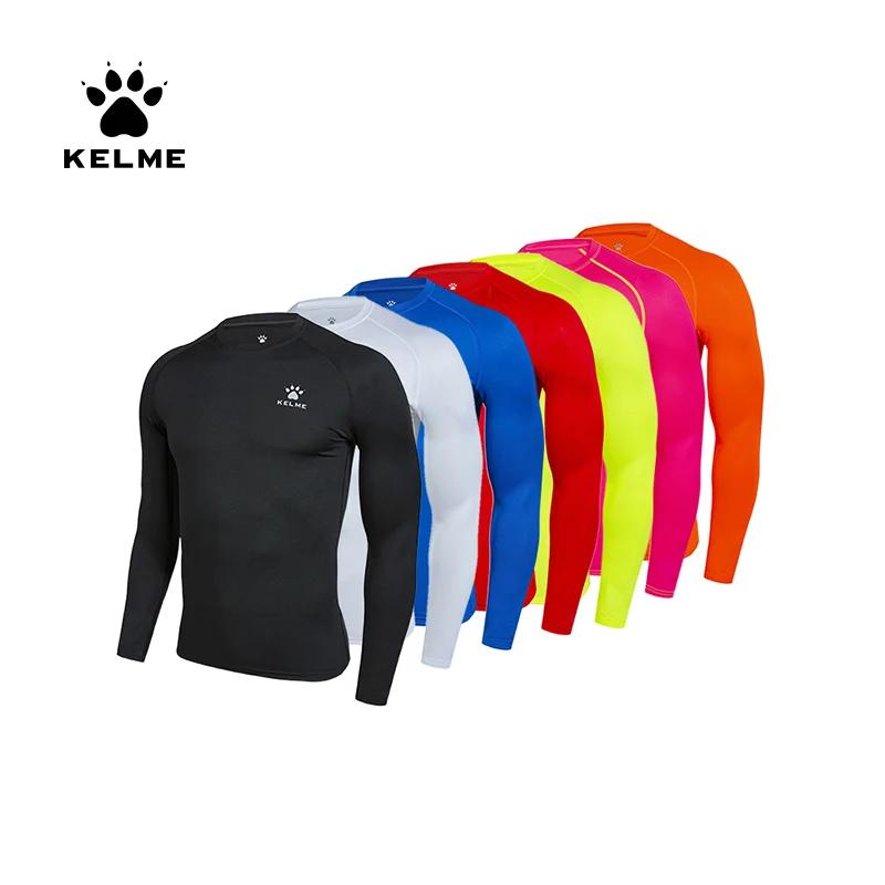 KELME – collants de Compression à manches longues pour hommes, maillot de sport, Football, Fitness,