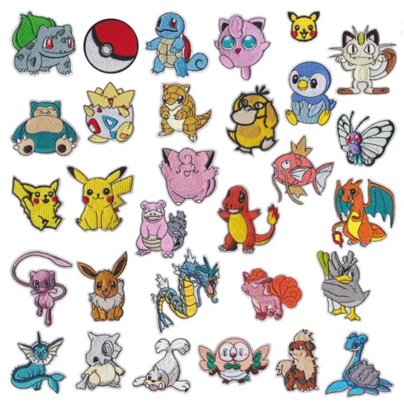 Chaud 40 style Pokemon fer sur patch brodé vêtements patchs dessin animé pour vêtements enfant Umbre