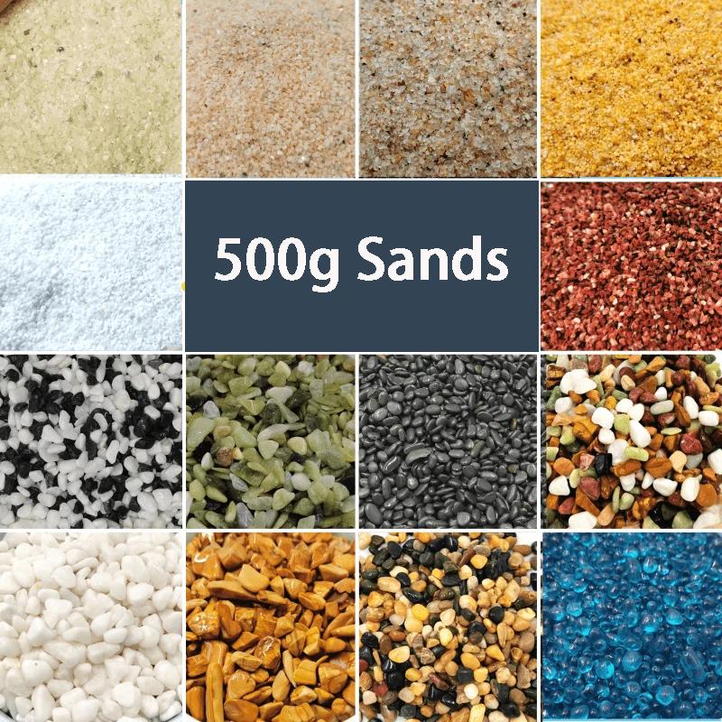 500g cristal naturel sable fond d'aquarium sable aménagement paysager pierre décorative Aquarium aig