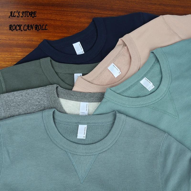 AL6163 Super qualité lourd épais pull homme grand confortable Flexible 400g 14.1oz coton chemise cha