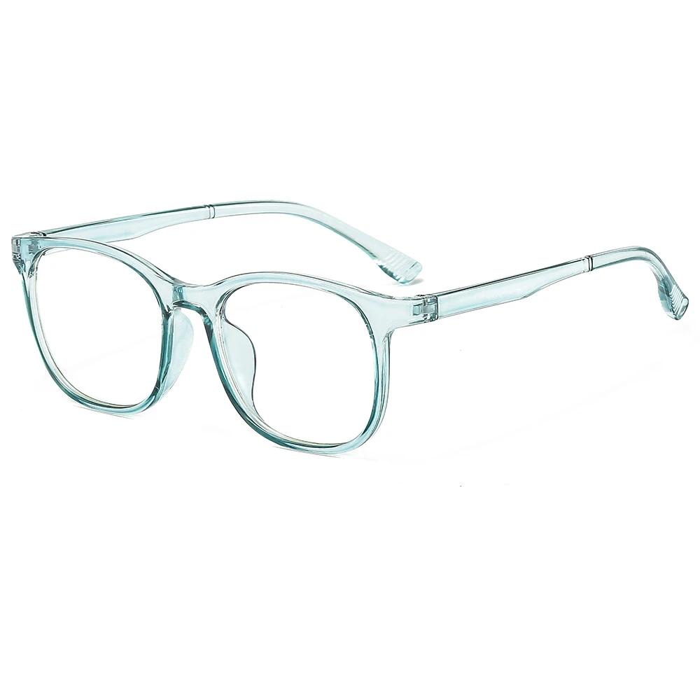 Lunettes d'ordinateur transparentes, monture carrée Anti-lumière bleue pour femmes et hommes, lunett