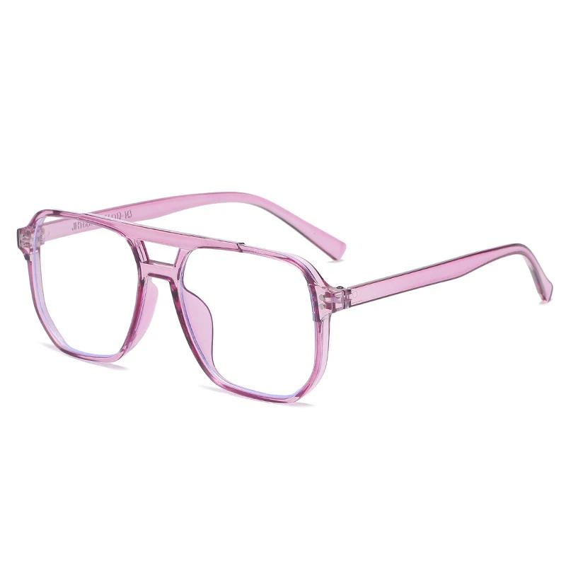 Lunettes d'ordinateur transparentes, monture carrée Anti-lumière bleue pour femmes et hommes, lunett