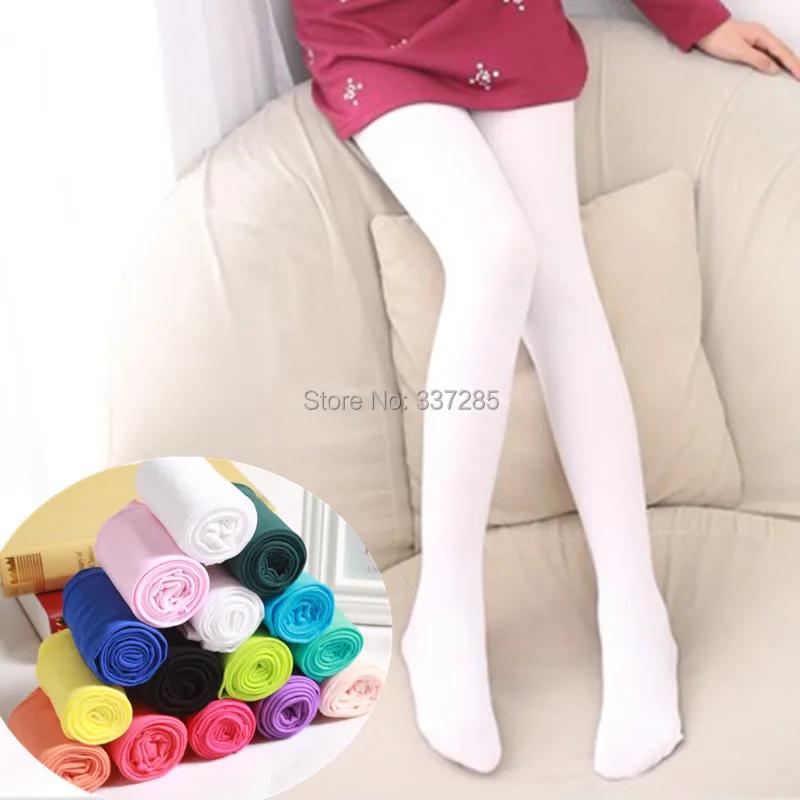 TiXI-Collants en Velours pour Enfant Fille, Couleur Bonbon, Mignons, pour brev, Printemps/Automne
