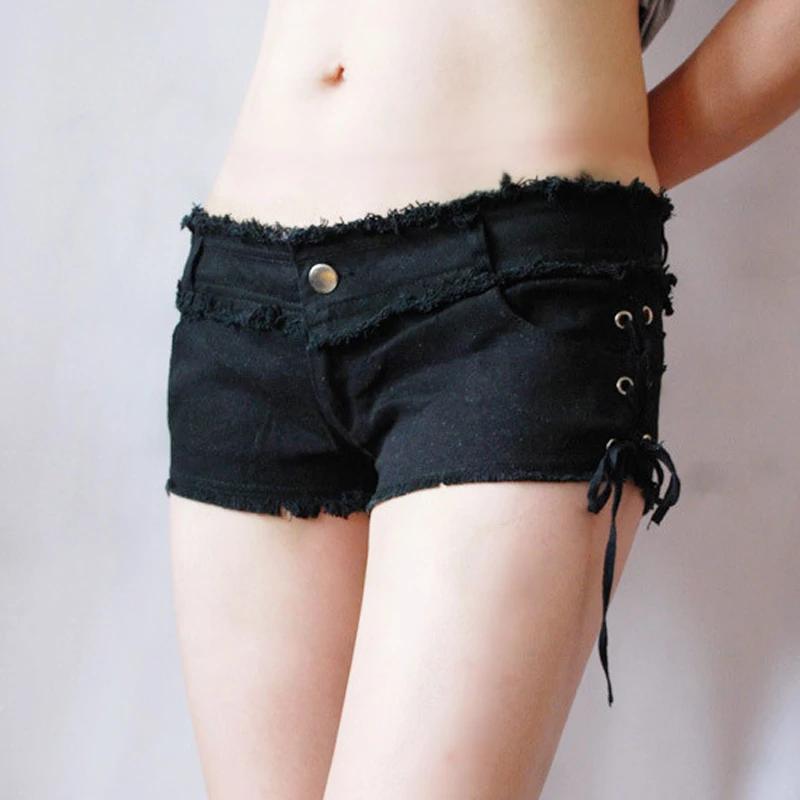 Sexy femmes gland taille basse chaud court Sexy Denim butin Sexy jean Shorts mignon Micro Mini court