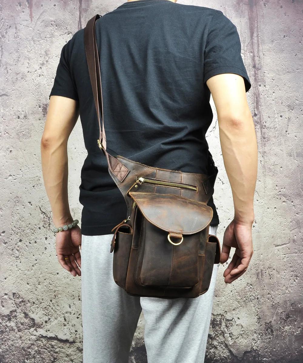 Sac Mochila en cuir pour hommes, Design de qualité, sacoche multifonction, organisateur de mode, ban