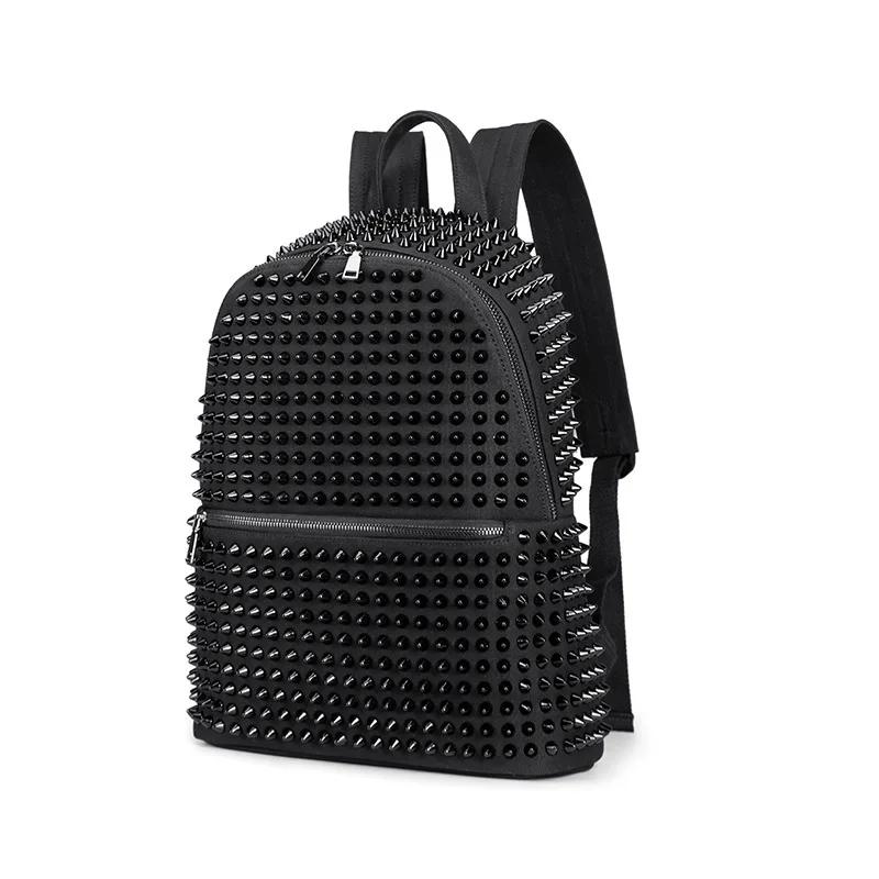 JIEROTYX – sacs à dos à rivets en cuir souple lavé pour femmes, sacoches d'école pour filles, sacs P