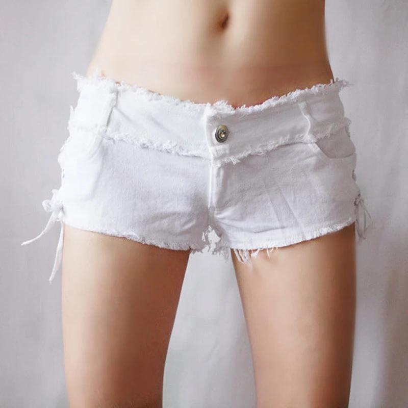 Sexy femmes gland taille basse chaud court Sexy Denim butin Sexy jean Shorts mignon Micro Mini court