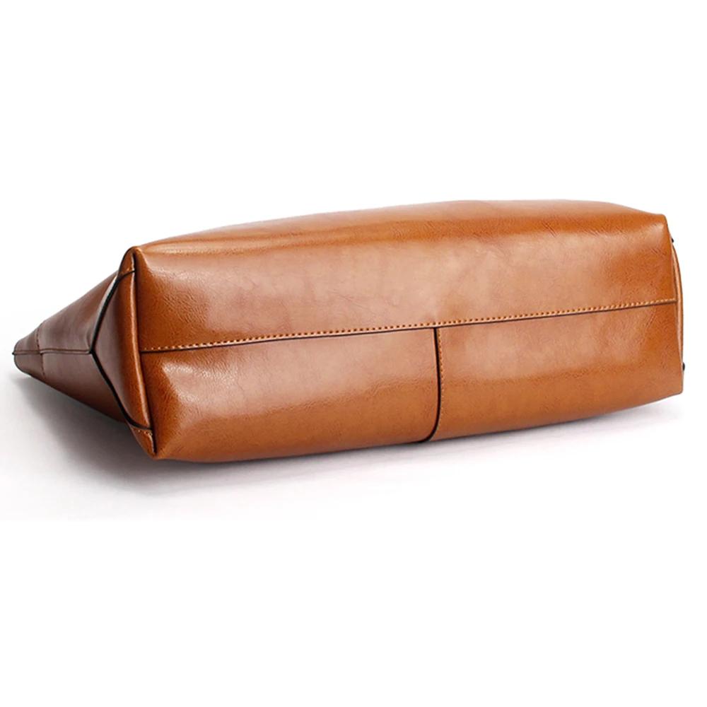 Zency nouveau marron femmes sac à main 100% en cuir véritable femme sac à bandoulière dames noir sac