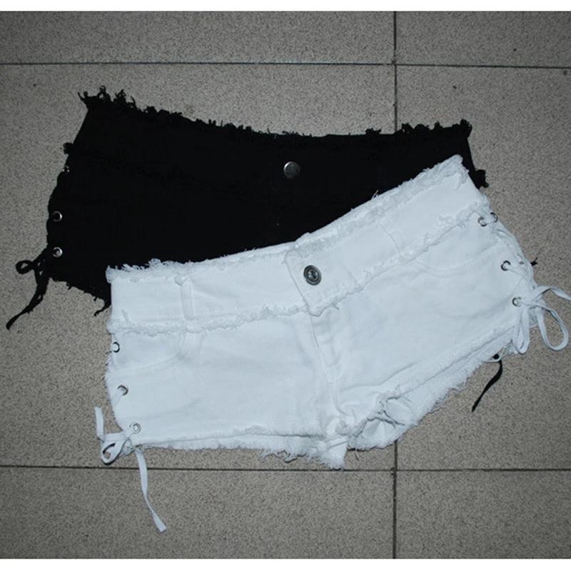 Sexy femmes gland taille basse chaud court Sexy Denim butin Sexy jean Shorts mignon Micro Mini court