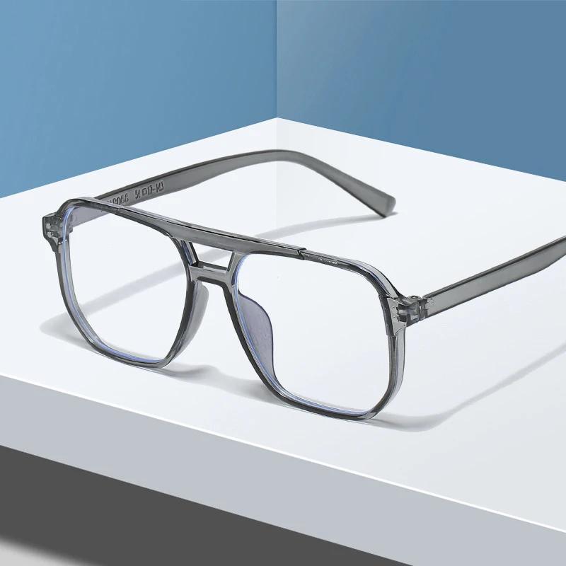 Lunettes d'ordinateur transparentes, monture carrée Anti-lumière bleue pour femmes et hommes, lunett