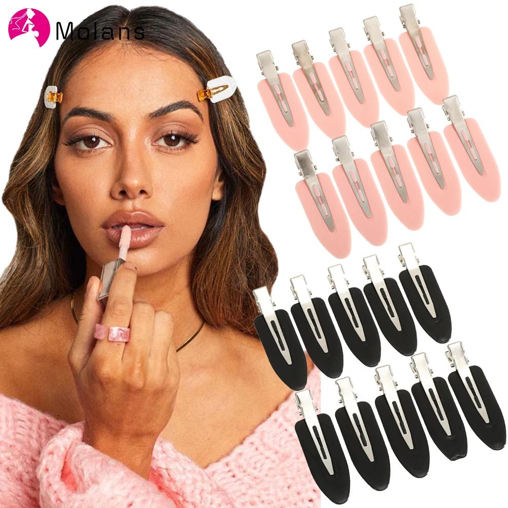 Molans 10 pièces/ensemble pinces à cheveux sans couture sans courbure frange latérale Barrette maqui