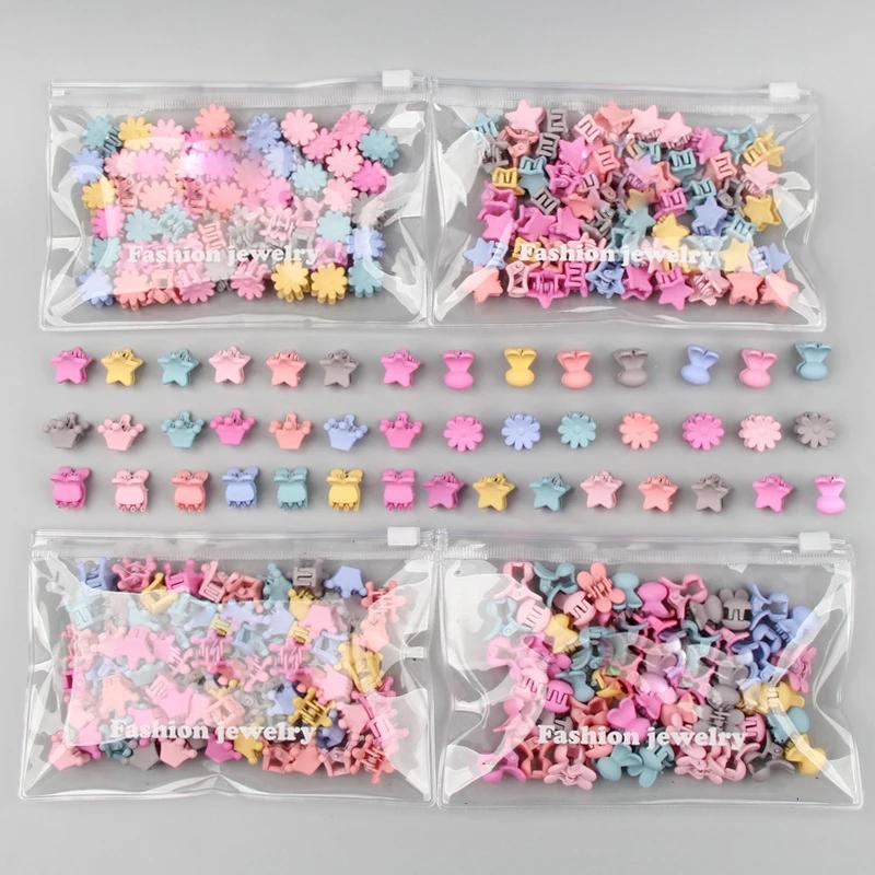 30 pièces/sac Mini pinces à cheveux mignonnes pour filles bébé épingle à cheveux colorée dessin anim
