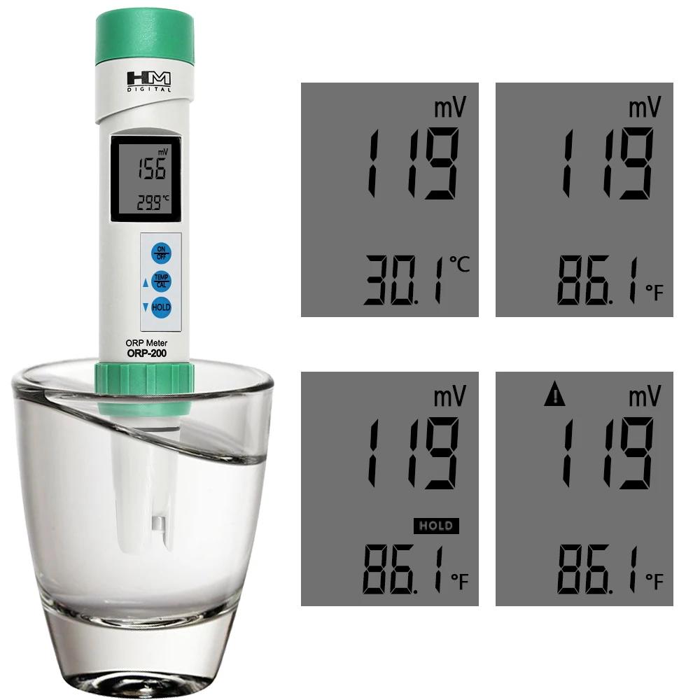 Testeur de température numérique ORP PH TDS étanche avec étalonnage automatique, testeur portable HM