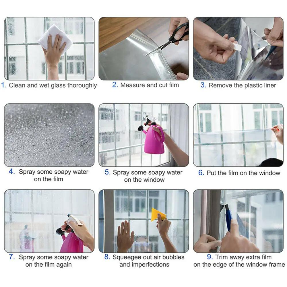 Autocollants pour porte coulissante KTV, verre de couleur, pour magasin, centre commercial, Film pou