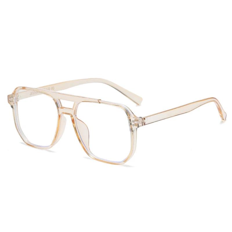 Lunettes d'ordinateur transparentes, monture carrée Anti-lumière bleue pour femmes et hommes, lunett