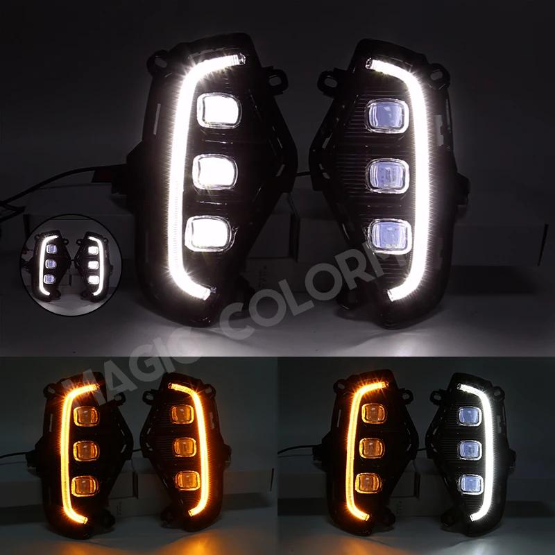 Feu de jour DRL Led antibrouillard Toyota RAV4 2019 2020 2021, clignotant, accessoires