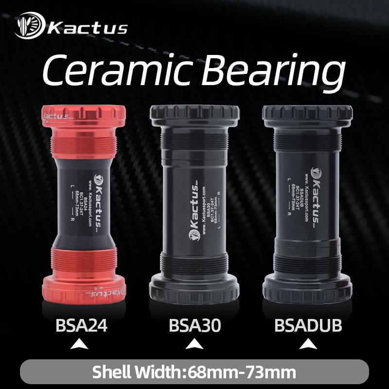 KACTUS – support de pédalier de vélo, Kit de filetage BSA, cadre de vélo de route vtt 68/73 pour axe