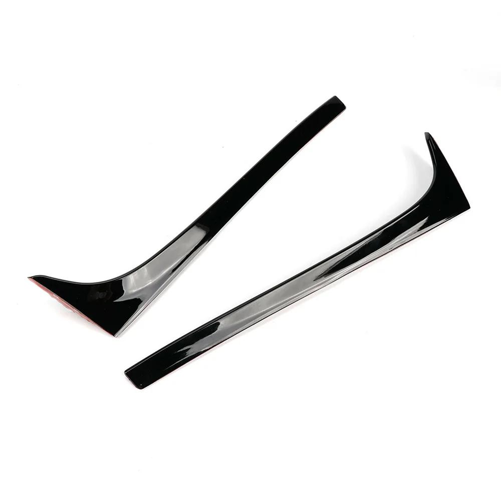 Becquet de vitre arrière de voiture noir brillant ABS 2 pièces pour VW Golf 7 MK7 2014-2018