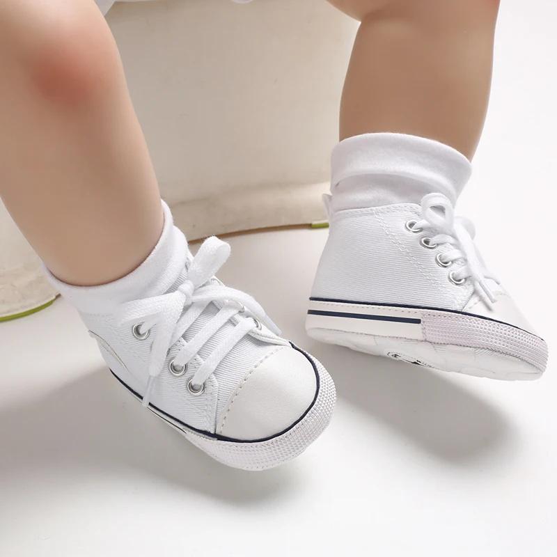 0-18 mois bébé toile classique chaussures de sport nouveau-né garçons et filles imprimé étoile premi