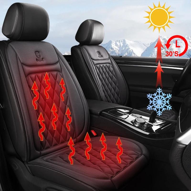 siege chauffant voiture Housse de siège de voiture 25W 12-24v, tissu chauffant rapide de 30 pouces/f