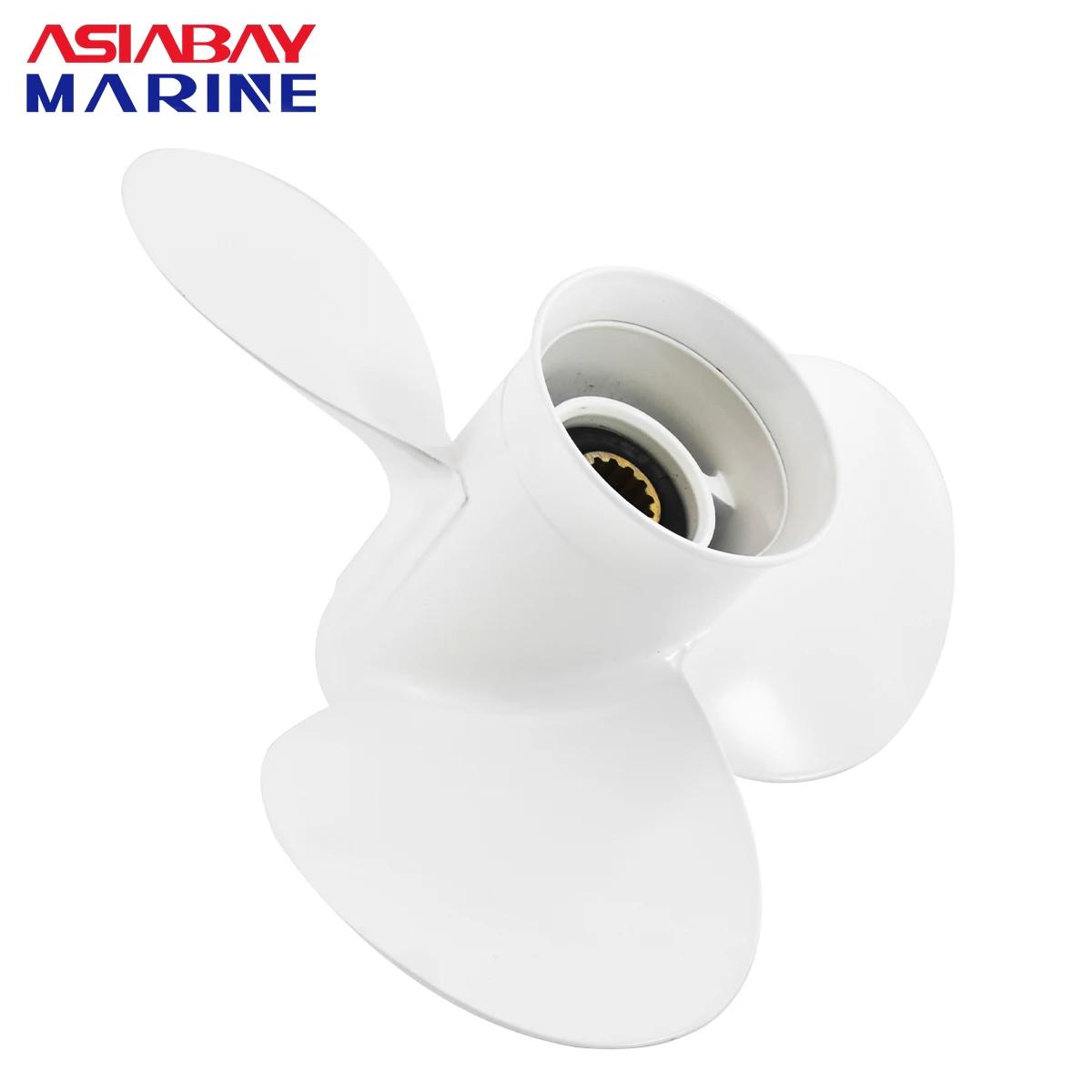 Hélice hors-bord pour Yamaha 20hp 25hp 30hp 40hp 48hp 50hp 60hp 11 3/8*12 vis en alliage d'aluminium