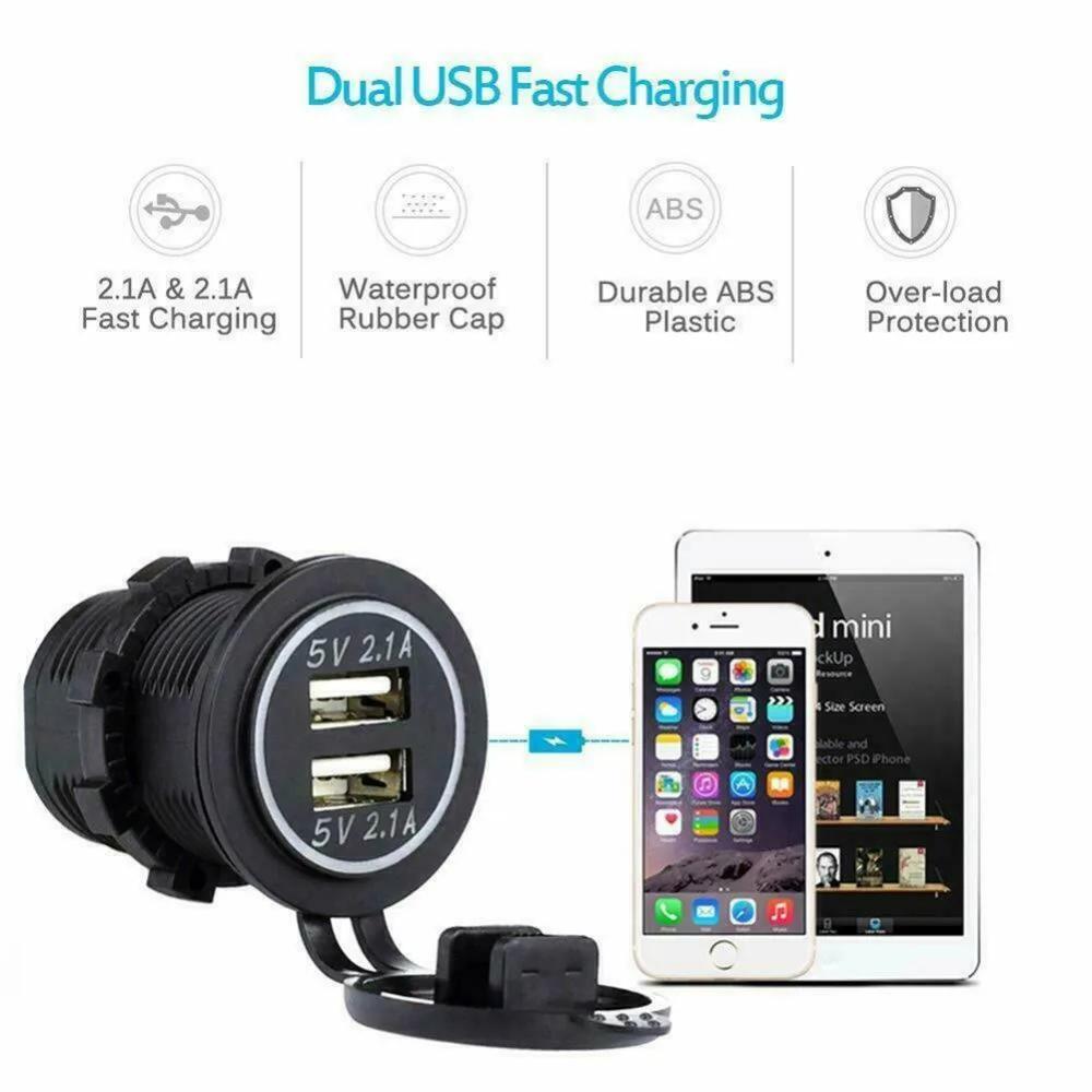 Panneau d'interrupteur à bascule, 5 boutons, 8 boutons, commande Usb pour voiture, camion, bateau ma
