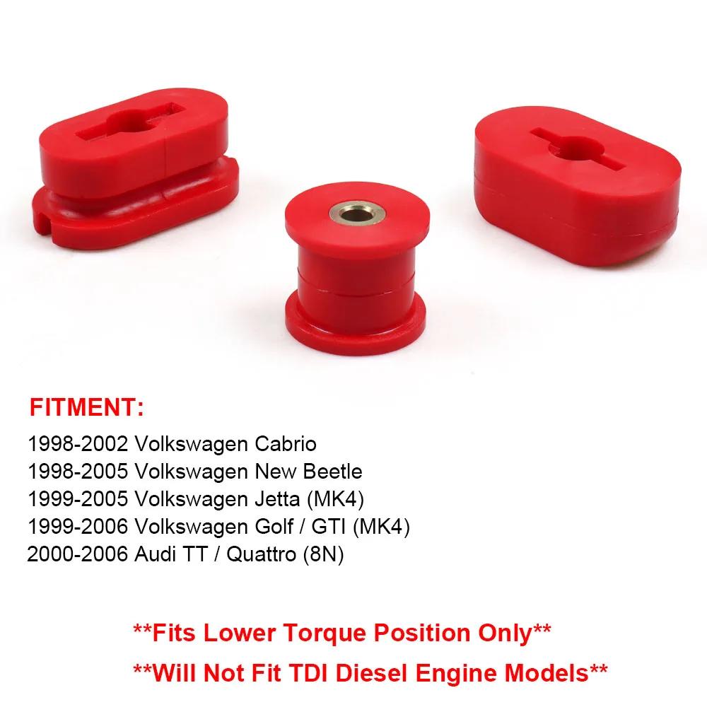 Kit de douilles de montage moteur inférieur Dogbone, insert pour VW Golf MK4, R32 99-06, Audi A3, S3
