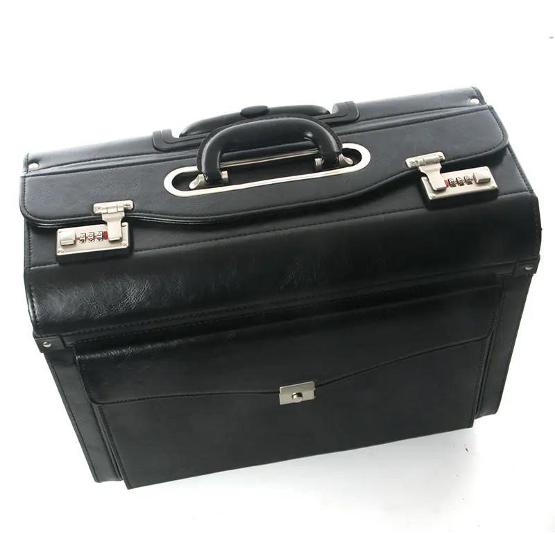 Sac à main de voyage sur roues, rétro, sac à roulettes, fourre-tout à roulettes, pour femme d'hôtess