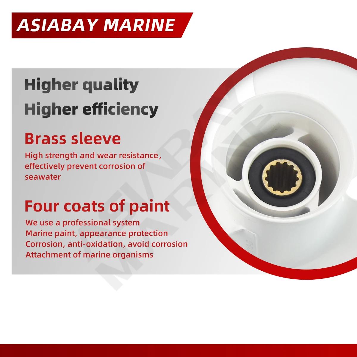 Hélice hors-bord pour Yamaha 20hp 25hp 30hp 40hp 48hp 50hp 60hp 11 3/8*12 vis en alliage d'aluminium