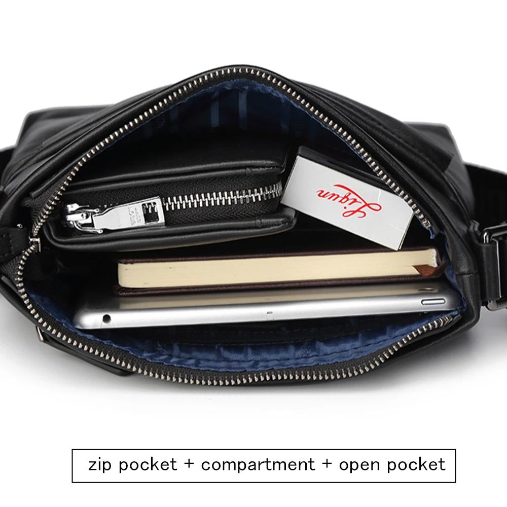 Bagressions DENIM-Sac à Bandoulière en Cuir group pour Homme, Sacs Messenger Décontractés, Cuir de V