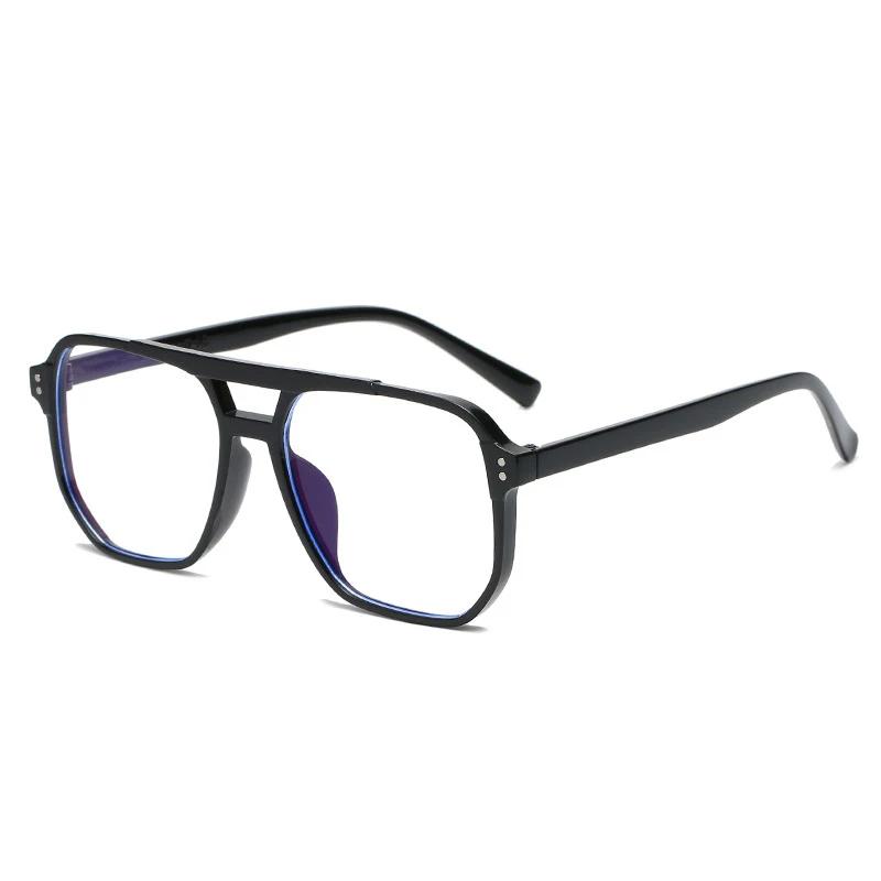 Lunettes d'ordinateur transparentes, monture carrée Anti-lumière bleue pour femmes et hommes, lunett