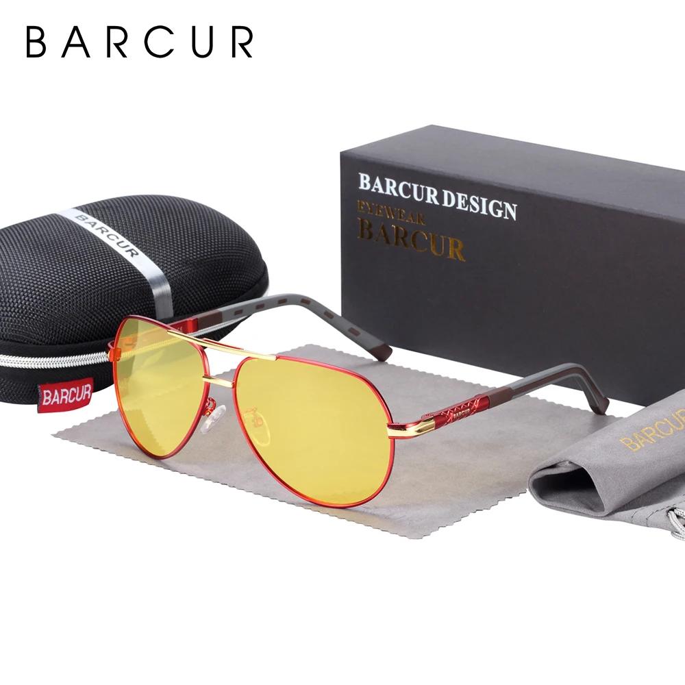 BARCUR lunettes de Vision nocturne originales marque de luxe lunettes de conduite de nuit