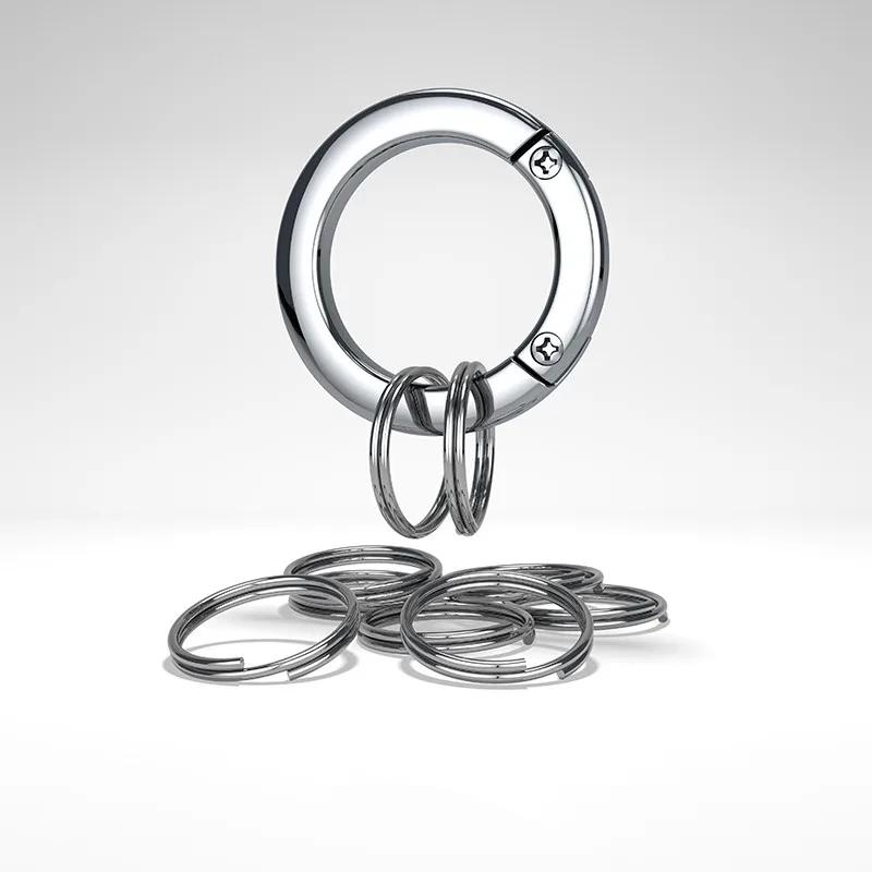 Porte-clés pour voiture, 1 grand anneau + 9 petits anneaux, porte-clés innovant détachable, accessoi