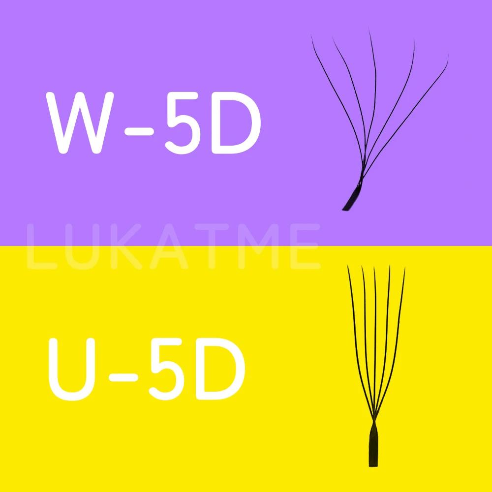 Extensions de cils LUKATME 0.07 PBT, bouquets préfabriqués YY 3D 4D 5D 6D, double 3D, forme W & U, k