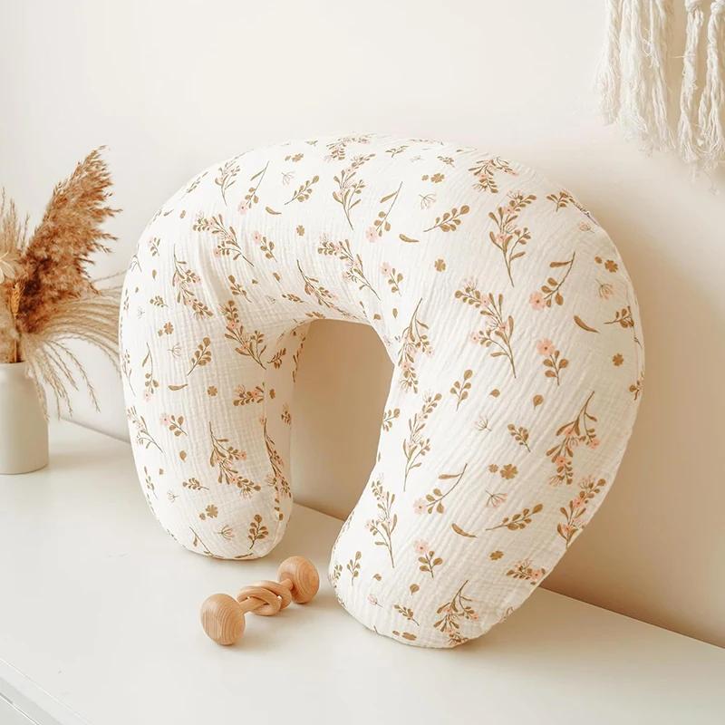 2 pièces/ensemble housse de coussin d'allaitement pour oreillers d'allaitement Ultra-doux mousseline
